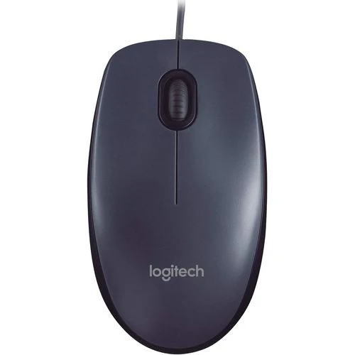 Logitech M90 Souris Filaire USB, Suivi Optique 1000 PPP, Ambidextre, Compatible avec PC/Mac/Portable