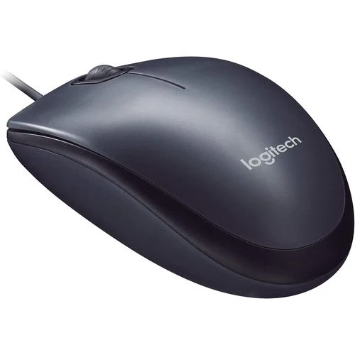Logitech M90 Souris Filaire USB, Suivi Optique 1000 PPP, Ambidextre, Compatible avec PC/Mac/Portable – Image 2